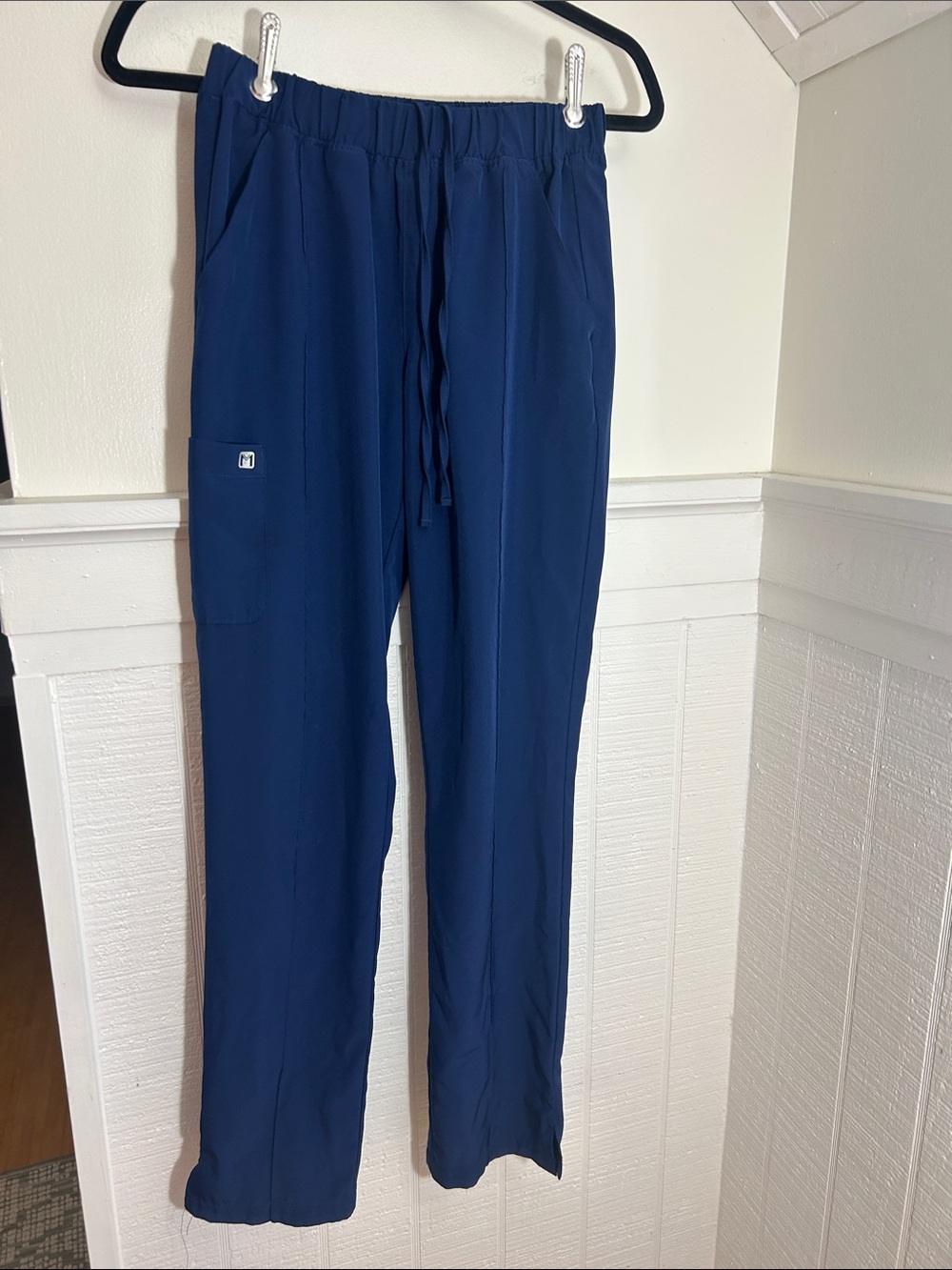 Maevn Navy Blue Straight Leg Scrub Pants size XS